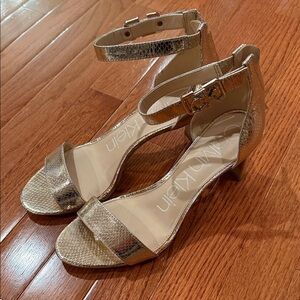 Calvin Klein Metallic Gold Heels